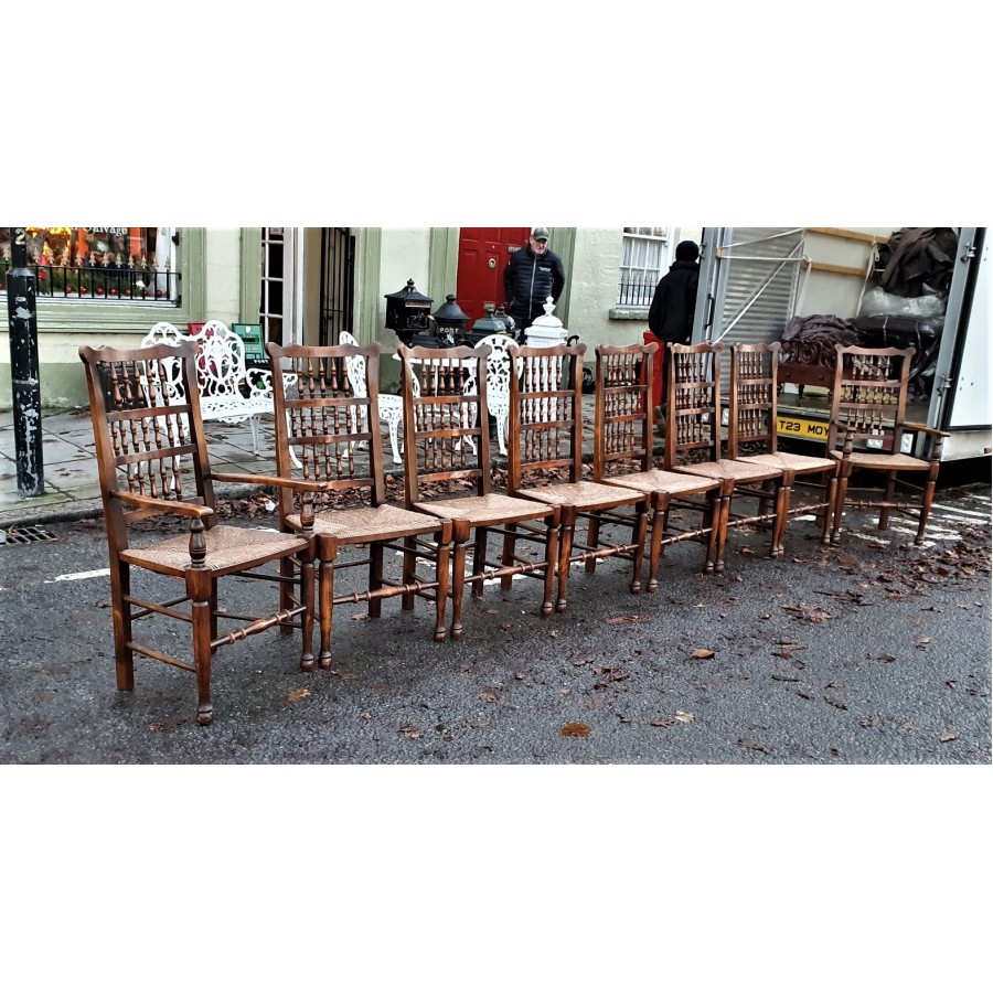 Set of 8 Oak Dining Chairs NOW SOLD